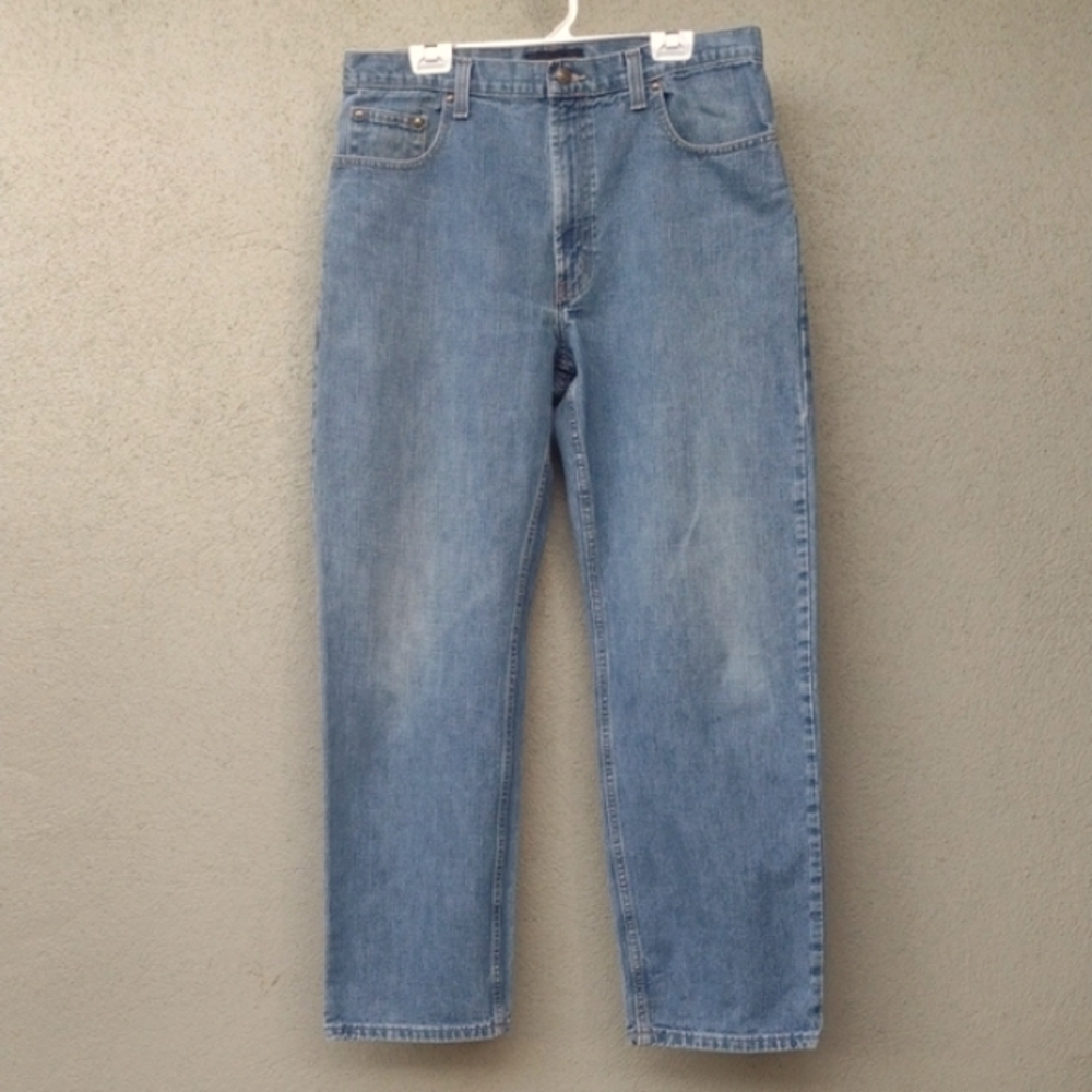 Pronto Uomo Classic Straight Leg Non-stretch Denim Jeans 36x32